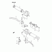 Схема узла: Пульт управления рулевой (Model k/l/m/n/p/r) для Suzuki VS1400 Intruder 1400