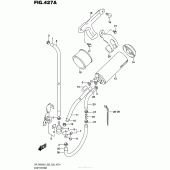 Схема вузла: Система вентиляції бензобака (Dr-Z400Sl6 E33) для Suzuki DR-Z400 DR-Z400S