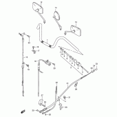 Схема вузла: Кермо & Тросики (Model s) для Suzuki VS800 Intruder 800