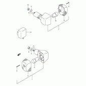 Схема вузла: Поворотники (Model m) для Suzuki GSX250 Across
