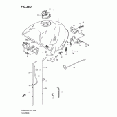 Схема узла: Топливный бак (Model l0) для Suzuki GSR600
