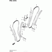 Схема узла: Цепь ГРМ & Натяжитель & Успокоитель для Suzuki VL800 Boulevard C50T