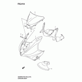 Схема вузла: Передній обтічник (Gs500fk4) для Suzuki GS500