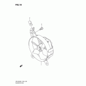 Схема узла: Вентилятор радиатора для Suzuki DR-Z400 DR-Z400S