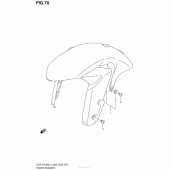 Схема вузла: Переднє крило (Gsx-R1000L4 E33) для Suzuki GSX-R1000