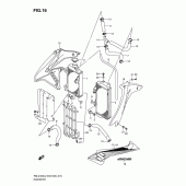 Схема вузла: Радіатор для Suzuki RM-Z450