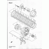 Схема вузла: Зчеплення для Suzuki GSX-R600