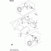 Схема вузла: Front Turnsignal Lamp (Vl1500L4 E33) для Suzuki VL1500 Boulevard C90