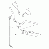 Схема вузла: Кермо & Тросики (Model k4/k5/k6) для Suzuki DL1000 V-Strom