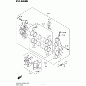 Схема узла: Передний тормозной суппорт (Vzr1800Bzl7 E33) для Suzuki VZR1800 Boulevard M109R B.O.S.S