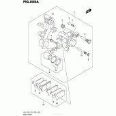 Схема вузла: Задній гальмівний супорт для Suzuki GSX-R750