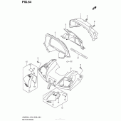Схема вузла: Meter Panel (An650L4 E33) для Suzuki AN650 Burgman (EU analogue of SkyWave)