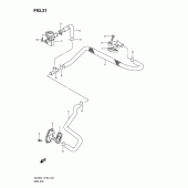 Схема вузла: Система індукції повітря для Suzuki DL650 V-Strom