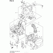 Схема узла: Воздушный фильтр (Vzr1800Bzl4 E03) для Suzuki VZR1800 Boulevard M109R B.O.S.S