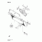 Схема узла: Радиатор (Gsr750l2 e21) для Suzuki GSR750