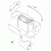 Схема вузла: Акумулятор для Suzuki VL800 Intruder Volusia