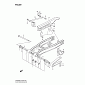 Схема узла: Задний рычаг подвески для Suzuki DR200 DR200SE