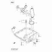 Схема вузла: Насос масляний & Піддон для Suzuki GSF1250 Bandit