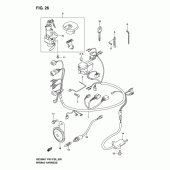 Схема узла: Электропроводка для Suzuki GZ250 Marauder