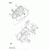 Схема вузла: Кришки картера для Suzuki GW250 Inazuma