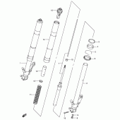 Схема вузла: Передня вилка для Suzuki GSX1300 Hayabusa
