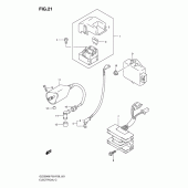 Схема вузла: Електроустаткування для Suzuki GZ250 Marauder