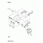 Схема узла: Задний рычаг подвески для Suzuki RM-Z250