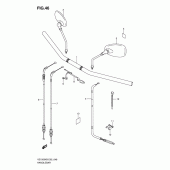 Схема узла: Руль & Тросики для Suzuki VZ1500 Intruder M1500
