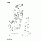 Схема узла: Крепление аккумулятора для Suzuki SFV650 Gladius