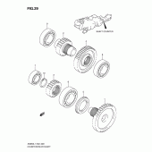 Схема узла: Промежуточная передача для Suzuki AN650 Burgman (EU analogue of SkyWave)