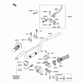 Схема узла: Руль & Тросики для Suzuki DR-Z110