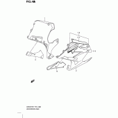 Схема узла: Нижний обтекатель (Gs500fhk8) для Suzuki GS500