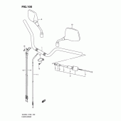 Схема вузла: Кермо & Тросики (Dl650auel1 e19) ​​для Suzuki DL650 V-Strom