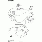 Схема вузла: Паливний бак (Vz800L6 E28) для Suzuki VZ800 Boulevard M50