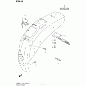 Схема узла: Заднее крыло для Suzuki LS650 Boulevard S40