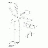 Схема вузла: Кермо & Тросики (Vz800l1 e2) для Suzuki VZ800 Intruder M800/ Boulevard M50