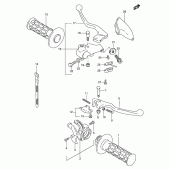 Схема узла: Ручки руля (E6) для Suzuki DF200
