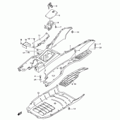 Схема вузла: Полик & Нижня підкрилка для Suzuki UH150 Burgman