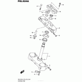 Схема вузла: Рульова траверса для Suzuki RM-Z450