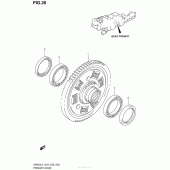 Схема вузла: Демпферна муфта для Suzuki AN650 Burgman (EU analogue of SkyWave)