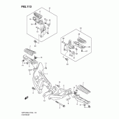 Схема вузла: Підніжки для Suzuki VZR1800 Intruder M1800R/Boulevard M109R