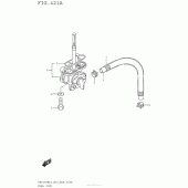 Схема узла: Топливный кран для Suzuki DR650 DR650SE