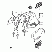 Схема вузла: Паливний бак для Suzuki DR650 DR650R