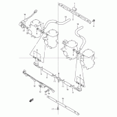Схема вузла: З'єднувачі карбюратора для Suzuki GSX1200