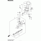 Схема вузла: Передній гальмівний циліндр Suzuki GSX-R1000
