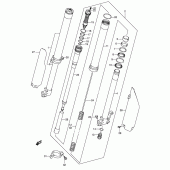 Схема вузла: Передня вилка (Model k5) для Suzuki RM250