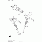 Схема вузла: Розподільний вал & Клапан для Suzuki TU250