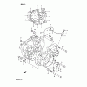 Схема узла: Картер двигателя для Suzuki DR250