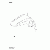 Схема узла: Переднее крыло (Gsf650l1 e21) для Suzuki GSF650 Bandit S