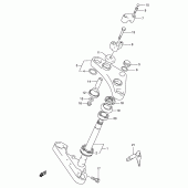 Схема вузла: Рульова траверса для Suzuki LS650 Savage